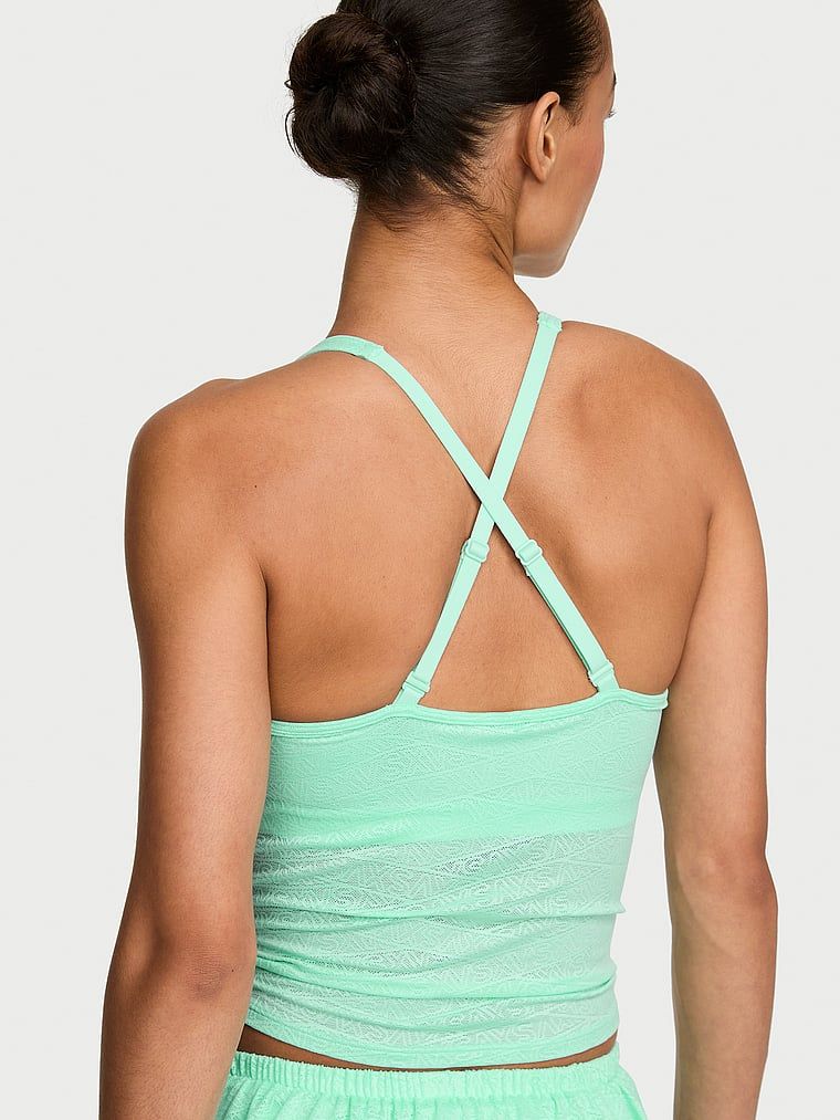 Sportovní top s logem VSX Lace. Produkt je zelené barvy a pochází z kolekce VSX.