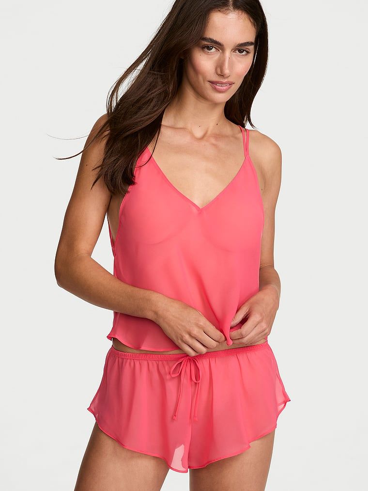 Victoria's Secret Šifonové volánkové šortky