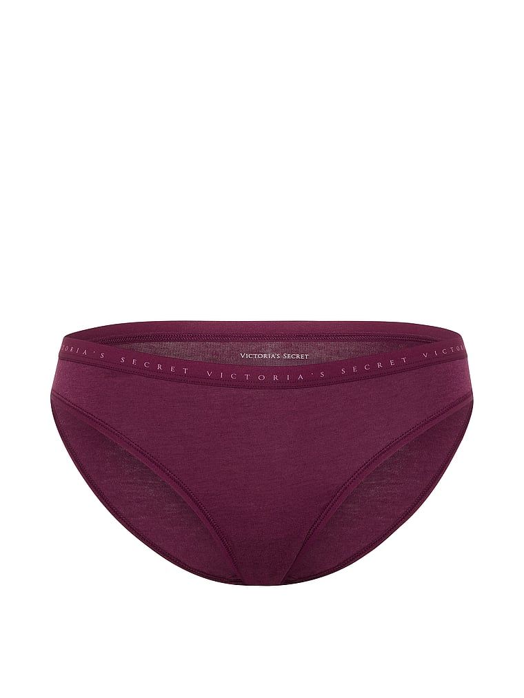 Bavlněné kalhotky v bikinách. Produkt je růžové barvy a pochází z kolekce Victoria's Secret.