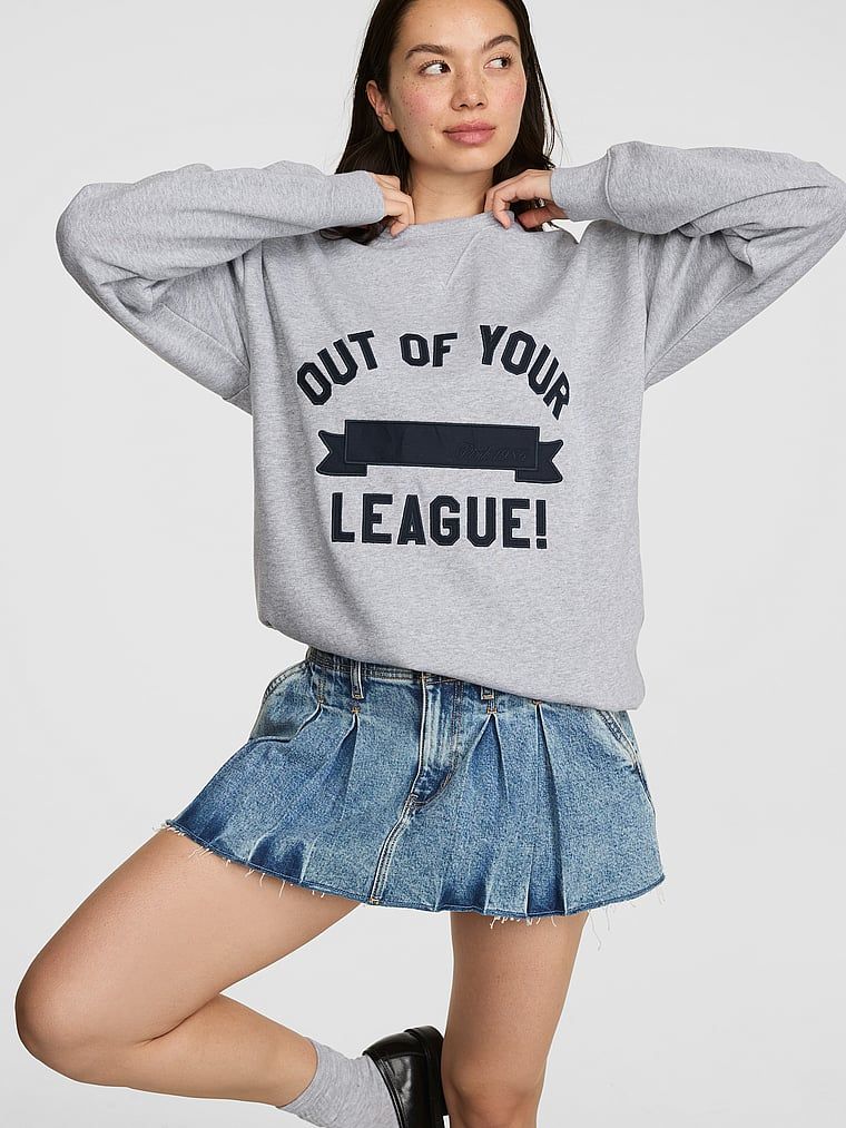 Oversize mikina s kulatým výstřihem Campus Fleece