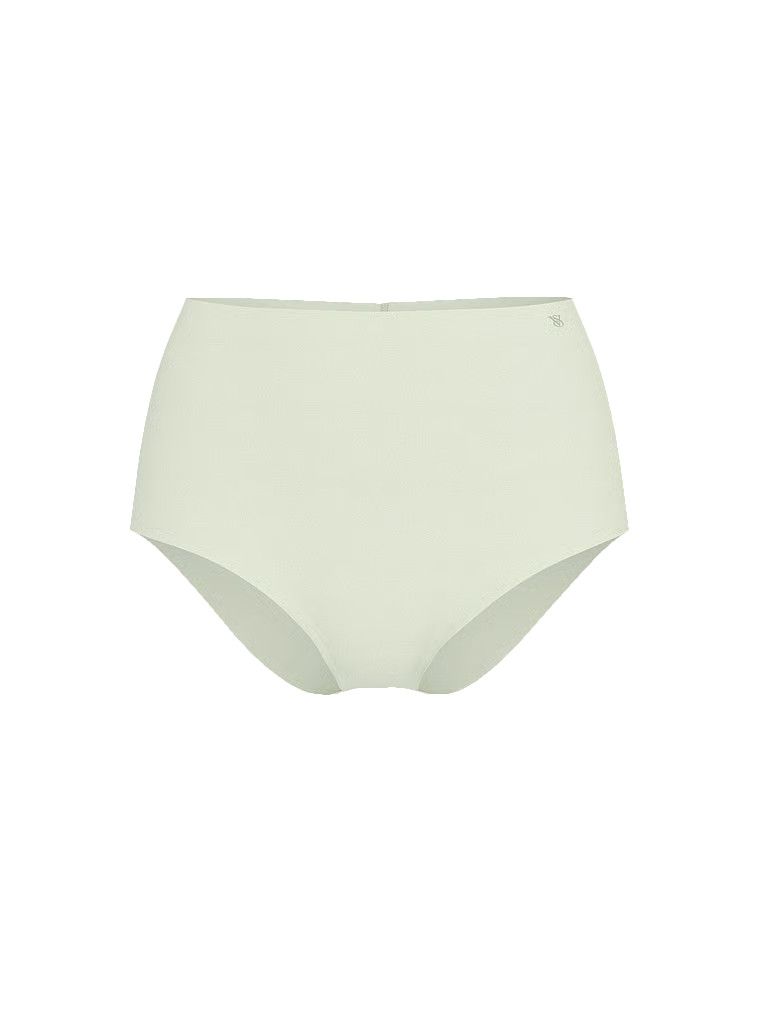 Bezešvé kalhotky s vysokým pasem No-Show. Produkt má zelenou barvu a pochází z kolekce No-Show.