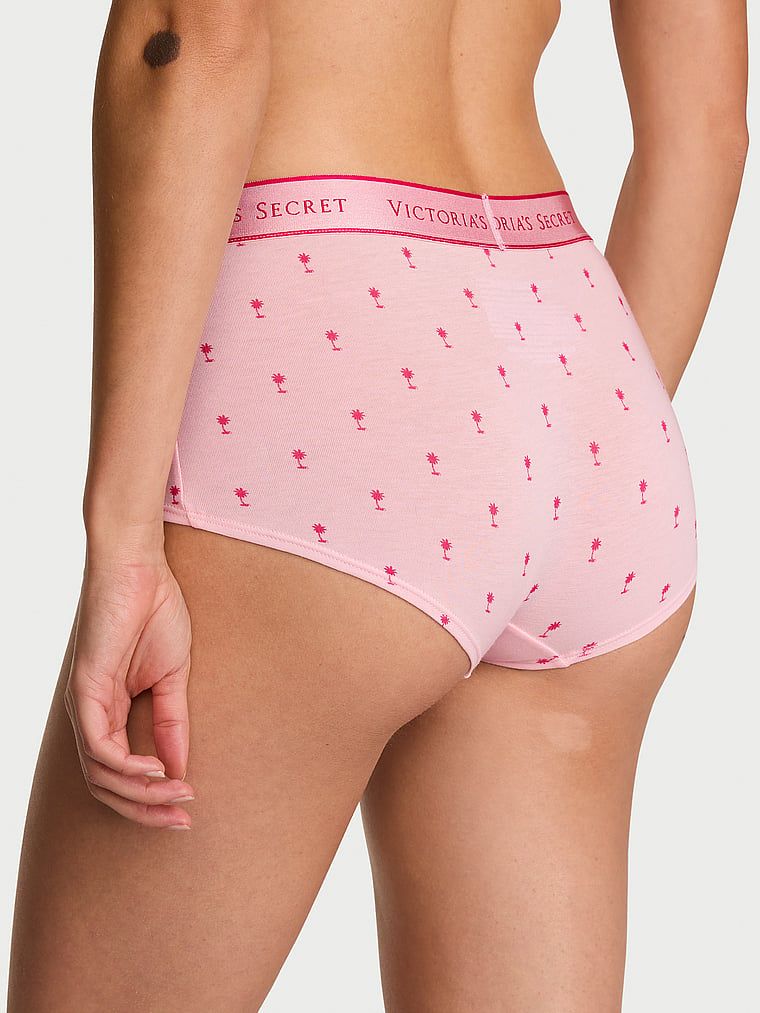 Bavlněné kraťasy s logem v pase Boyshort. Produkt je vzorovaný a pochází z kolekce Cotton.