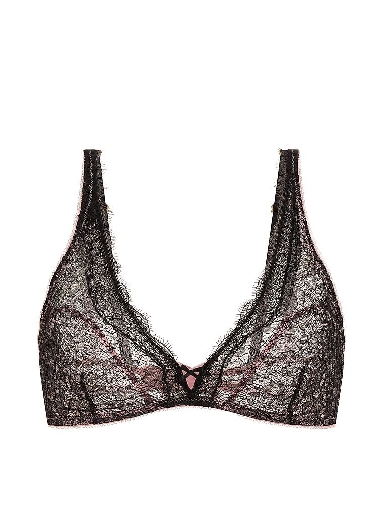 Krajková braletka bez kostic, Tease. Produkt je růžové barvy a pochází z kolekce Victoria's Secret.