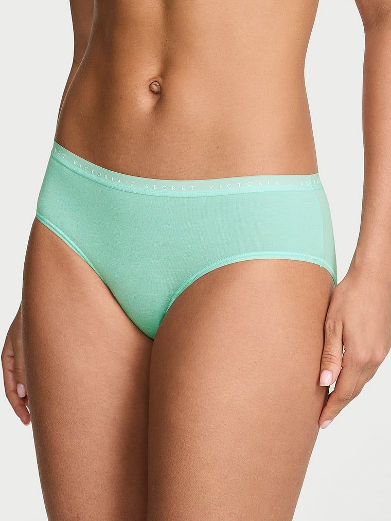 Victoria's Secret Bokové kalhotky z elastické bavlny