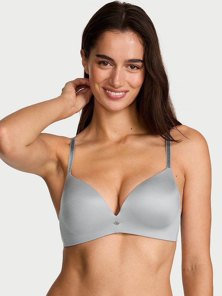 Podprsenka na push-up bez kosticí, tak posedlá. Produkt je šedobarevný a pochází z kolekce Very Sexy.