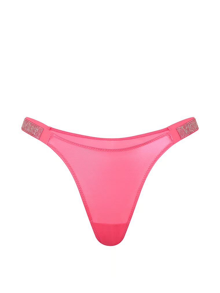 Brazilské kalhotky s pruhy Shine Strap. Produkt je růžové barvy a pochází z kolekce Very Sexy.