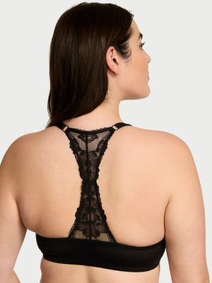 Body by Victoria Lehce podšitá krajková demi podprsenka Racerback