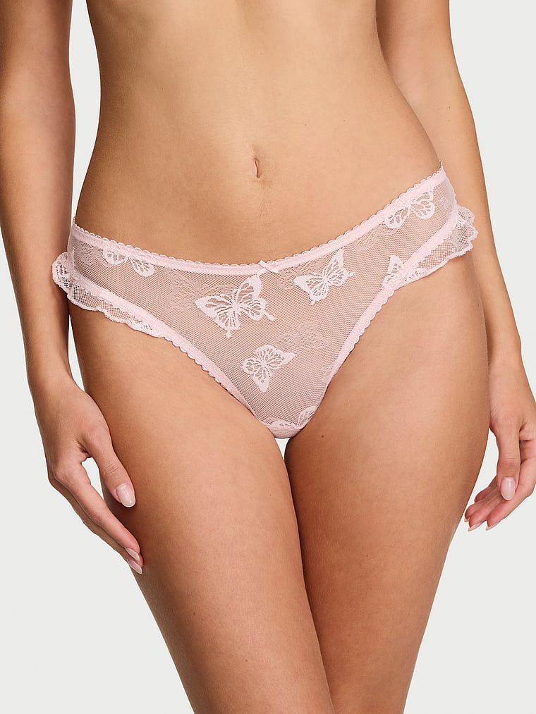 Lacie Motýlí síťovaná třepotavá vyzývavá tanga