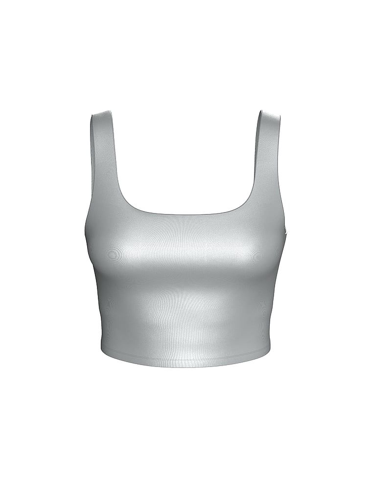Sportovní top z lesklého materiálu VSX GlossyTech. Produkt je šedé barvy a pochází z kolekce VSX.