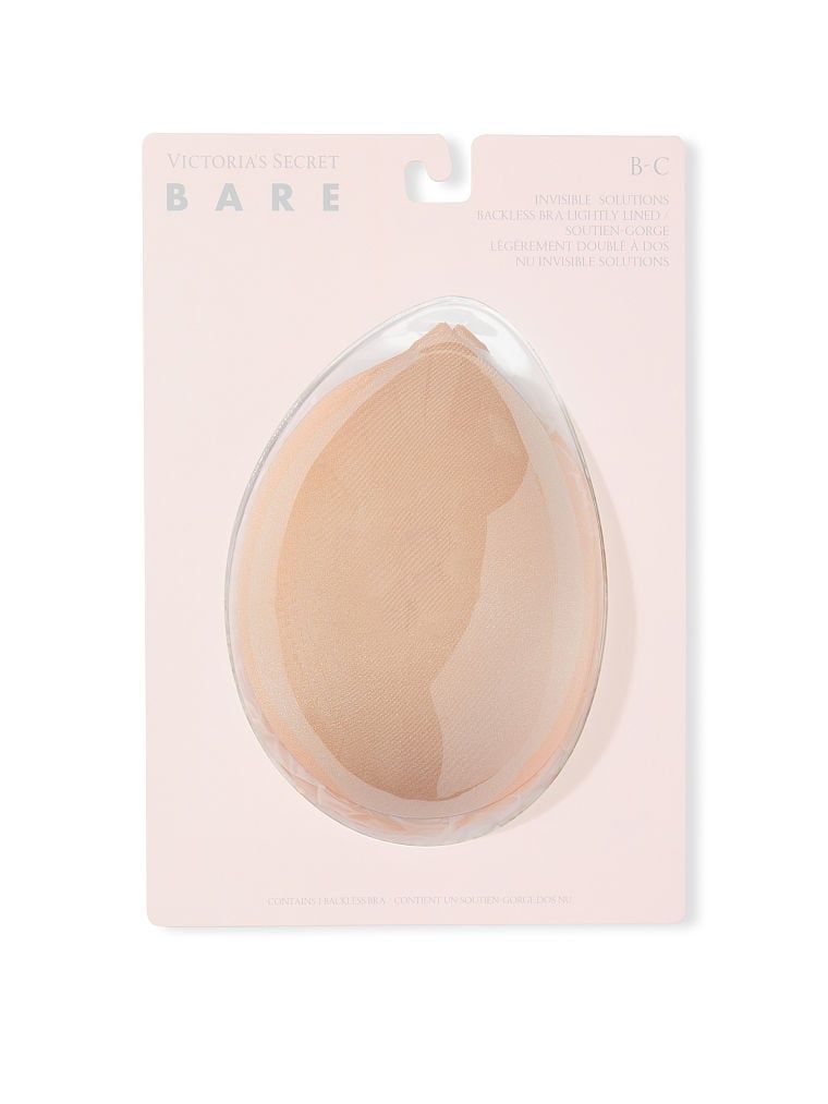 Silikonová samonosná podprsenka bez ramínek. Produkt je béžový a pochází z kolekce Victoria's Secret Bare.