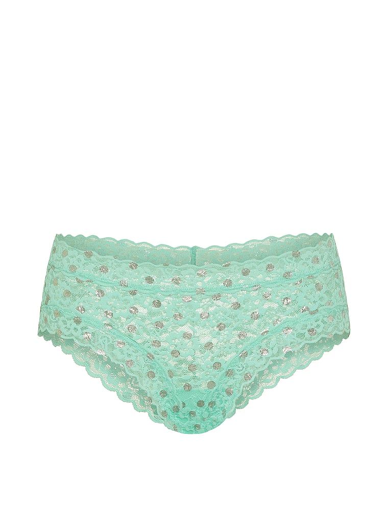 Shimmer Dot Cheeky krajkové kalhotky. Produkt je vzorovaný a pochází z kolekce Lacie.