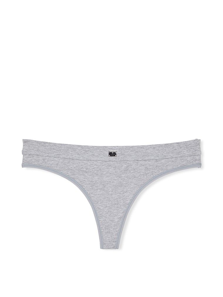 Bavlněná tanga s logem Hardware v pase. Výrobek je šedý a pochází z kolekce Cotton.