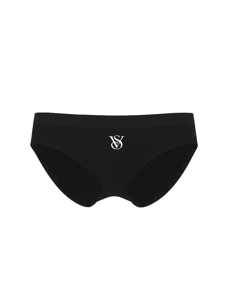 Kalhotky s lesklým logem Seamless Sparkle Bikini. Produkt je černý a pochází z kolekce Bezešvé.