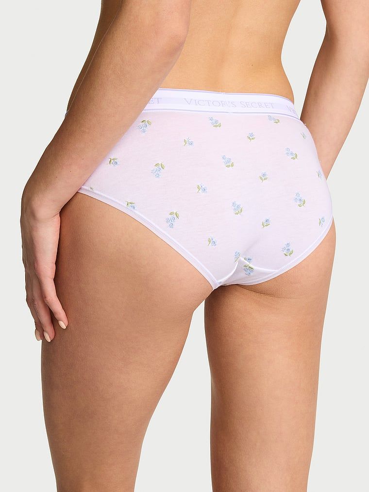 Bavlněné kalhotky s výšivkou a logem Hiphugger. Produkt je vzorovaný a pochází z kolekce Cotton.