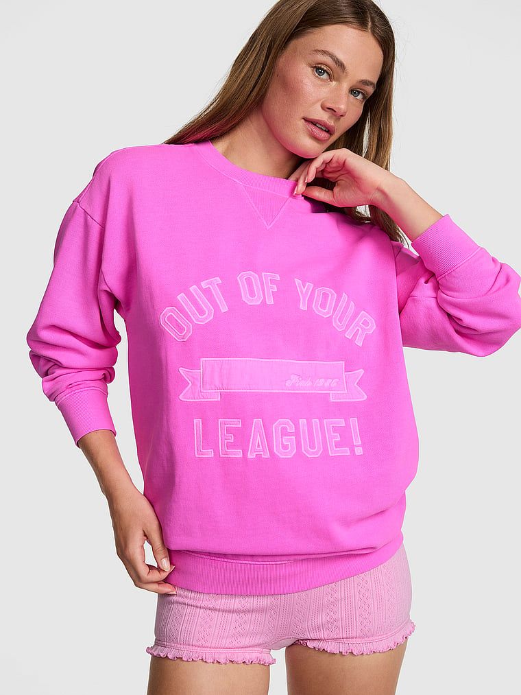 Oversize mikina s kulatým výstřihem Campus Fleece