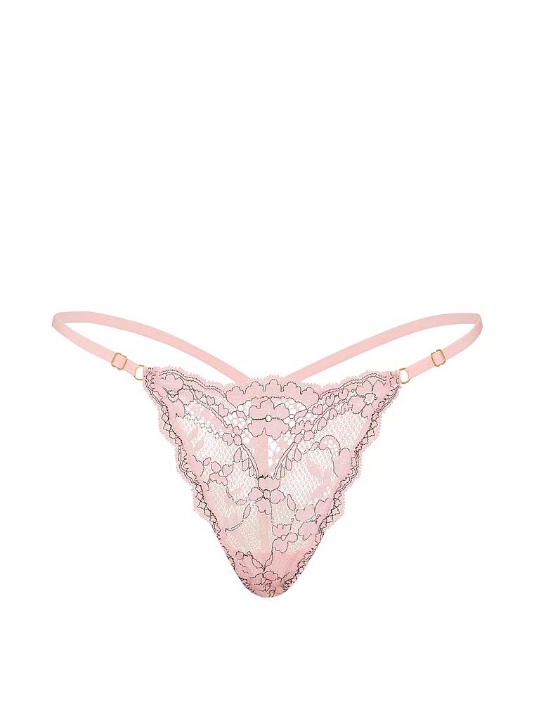 Krajkové tanga s nastavitelnými ramínky. Produkt má vícebarevnou barvu a pochází z kolekce Dream Angels.