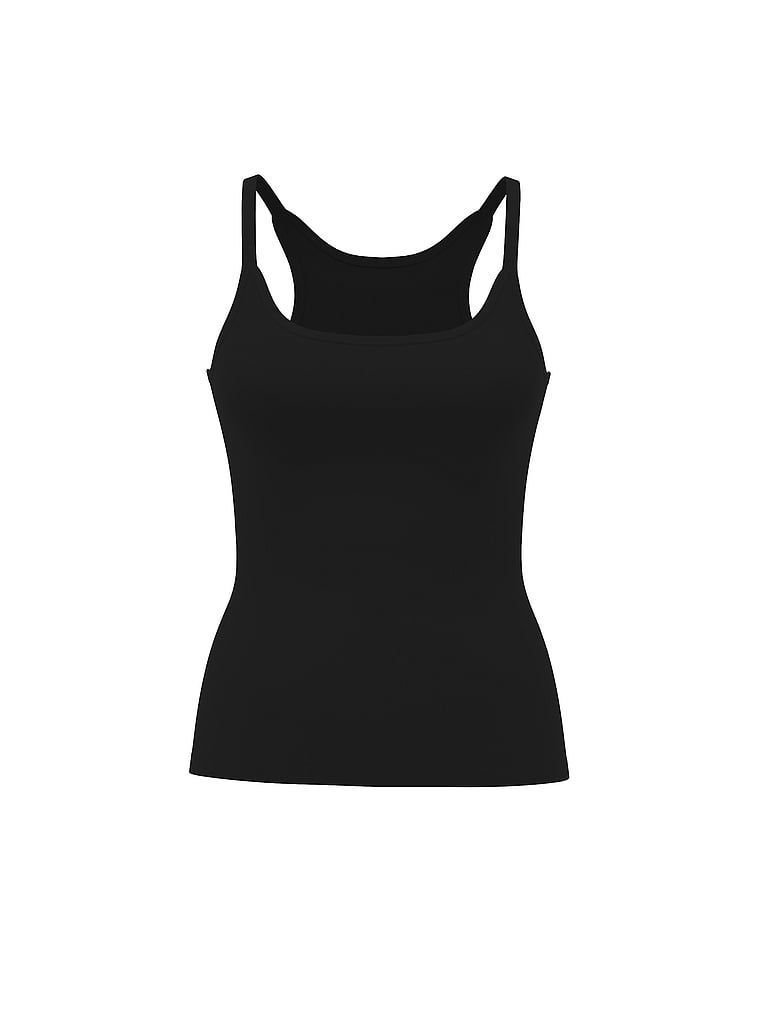 Mix & Match bavlněné noční top. Produkt je černý a pochází z kolekce Victoria's Secret.