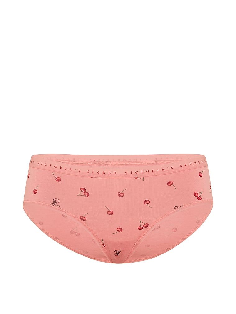 Bavlněné kalhotky hiphugger. Produkt má vzorovanou barvu a pochází z kolekce Victoria's Secret.