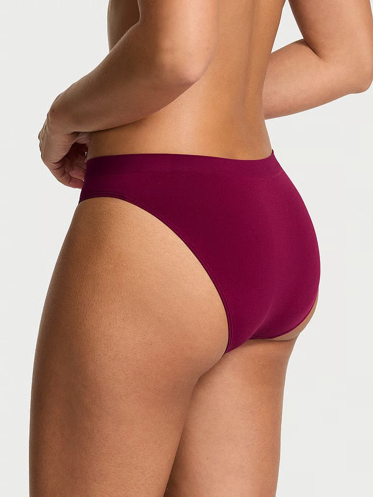 Kalhotky s lesklým logem Seamless Sparkle Bikini. Produkt má růžovou barvu a pochází z kolekce Bezešvé.