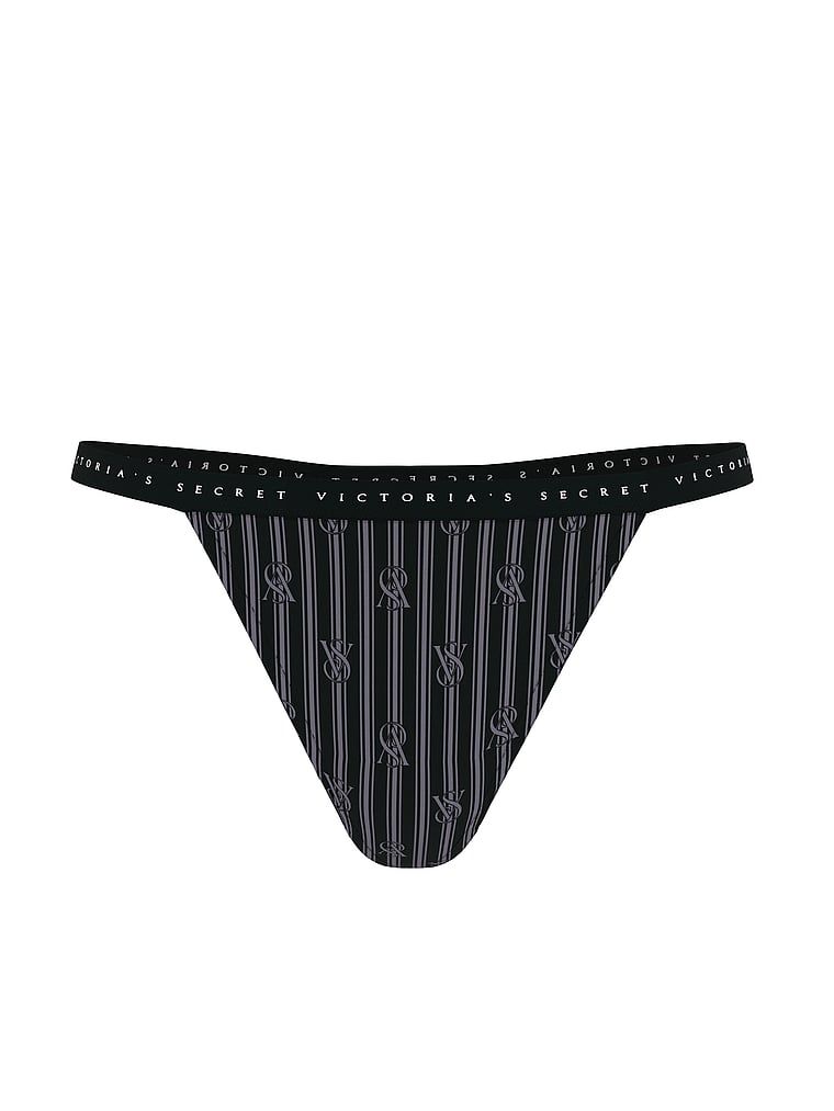 Elastická bavlněná tanga. Produkt je vzorovaný a pochází z kolekce Victoria's Secret.
