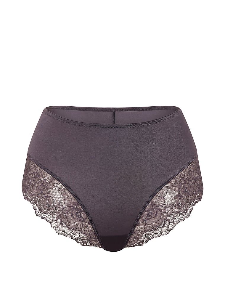 Kalhotky s vysokým pasem a krajkou Smooth Lace-Lem. Produkt je šedobarevný a pochází z kolekce Very Sexy.