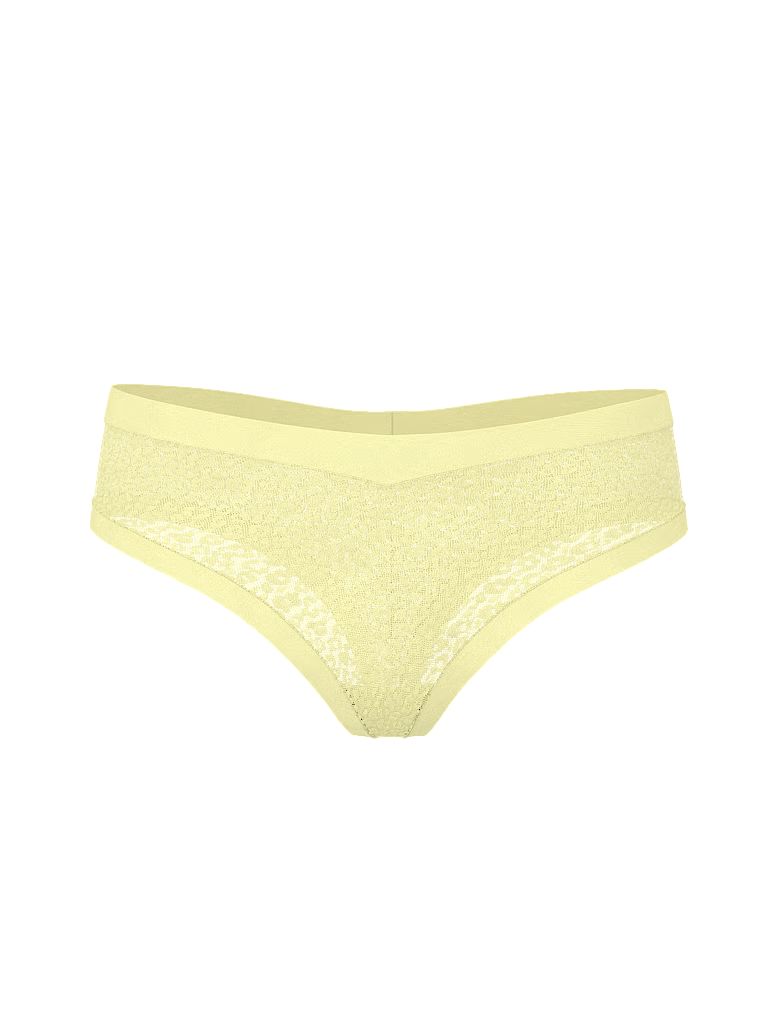 Tanga s leopardím vzorem jako Leopard. Produkt je žluté barvy a pochází z kolekce No-Show.