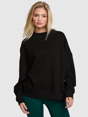 PINK Oversized mikina Campus Fleece se stojáčkem