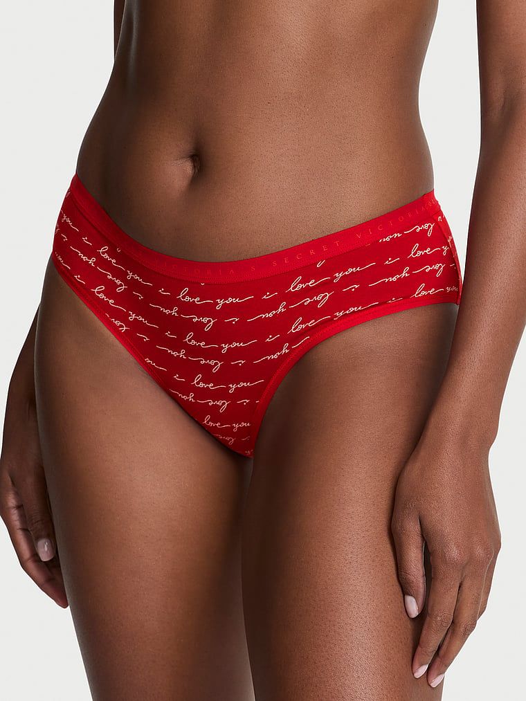 Bavlněné kalhotky hiphugger. Produkt je vzorovaný a pochází z kolekce Victoria's Secret.