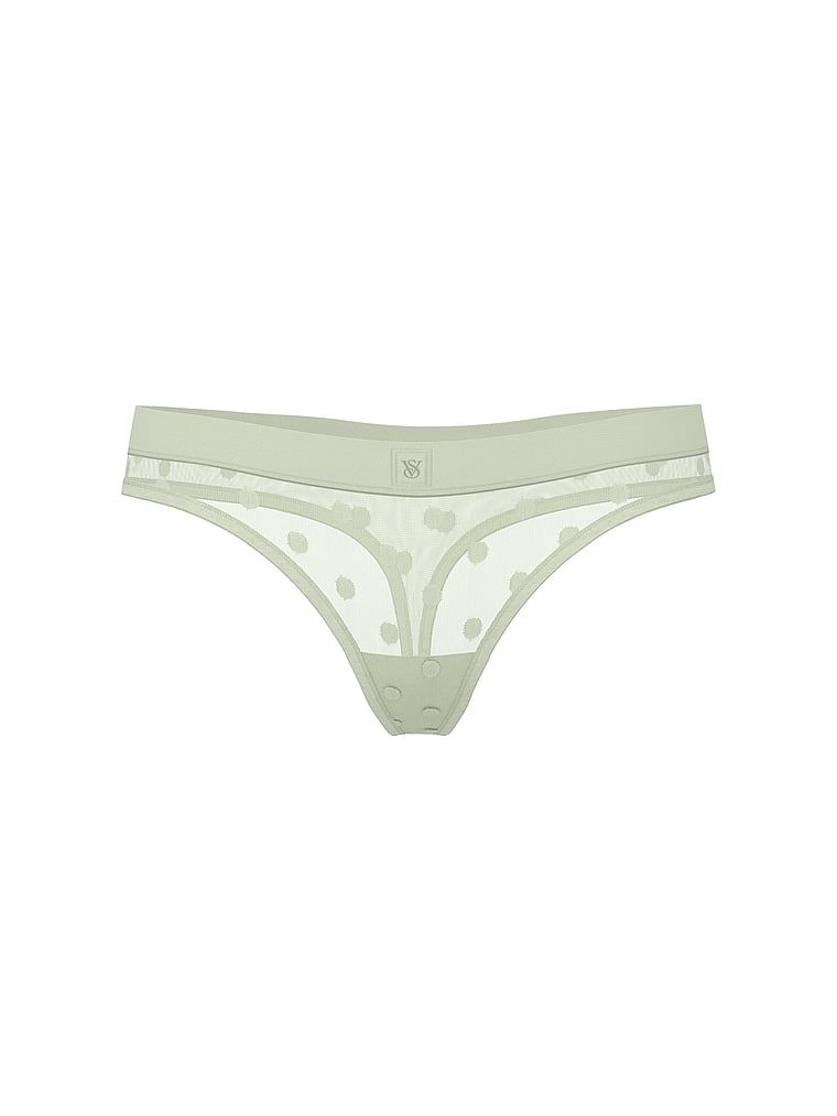 Průhledná tanga ze síťoviny Heritage Shimmer. Výrobek má zlatou barvu a pochází z kolekce Cotton.