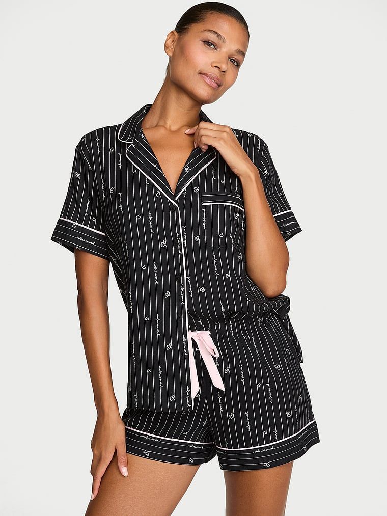 Victoria's Secret Flanelové pyžamo s kraťasy