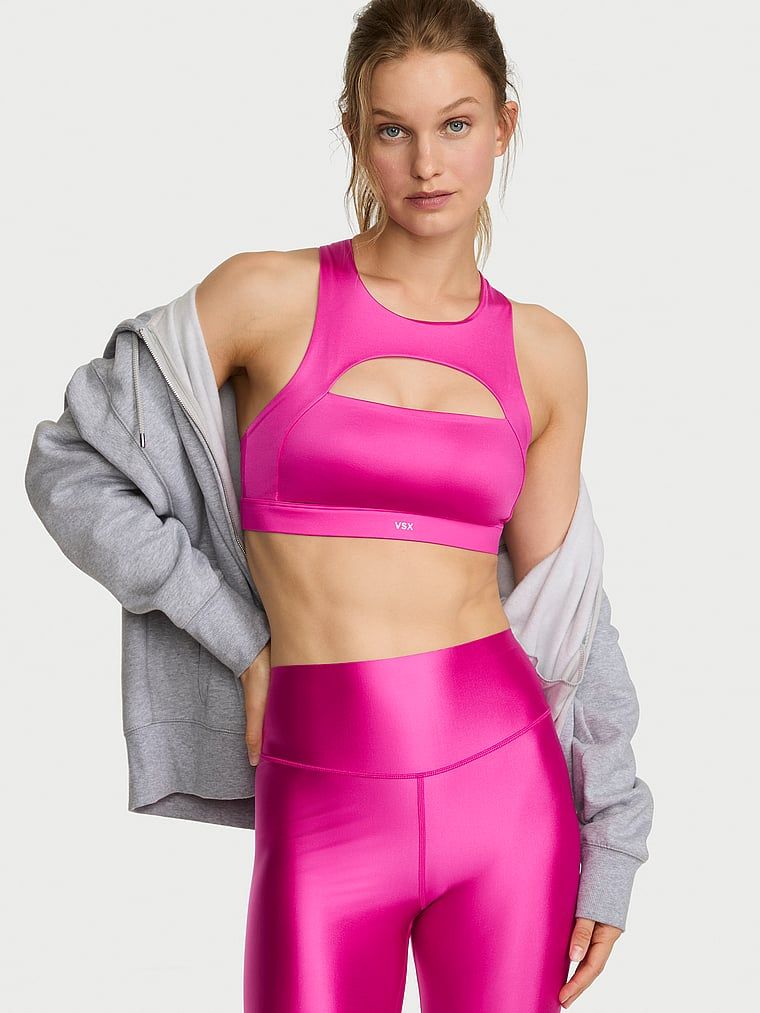 VSX Sportovní podprsenka VSX GlossyTech s průstřihem