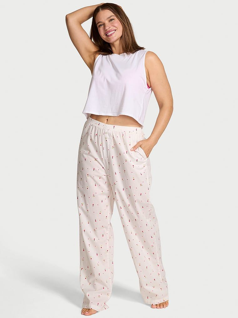Victoria's Secret Bavlněné pyžamové kalhoty Mix & Match Sleep Heritage