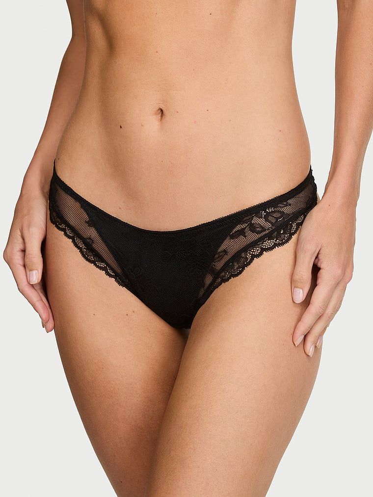 Very Sexy Tanga s přesahem krajky s motivem růže