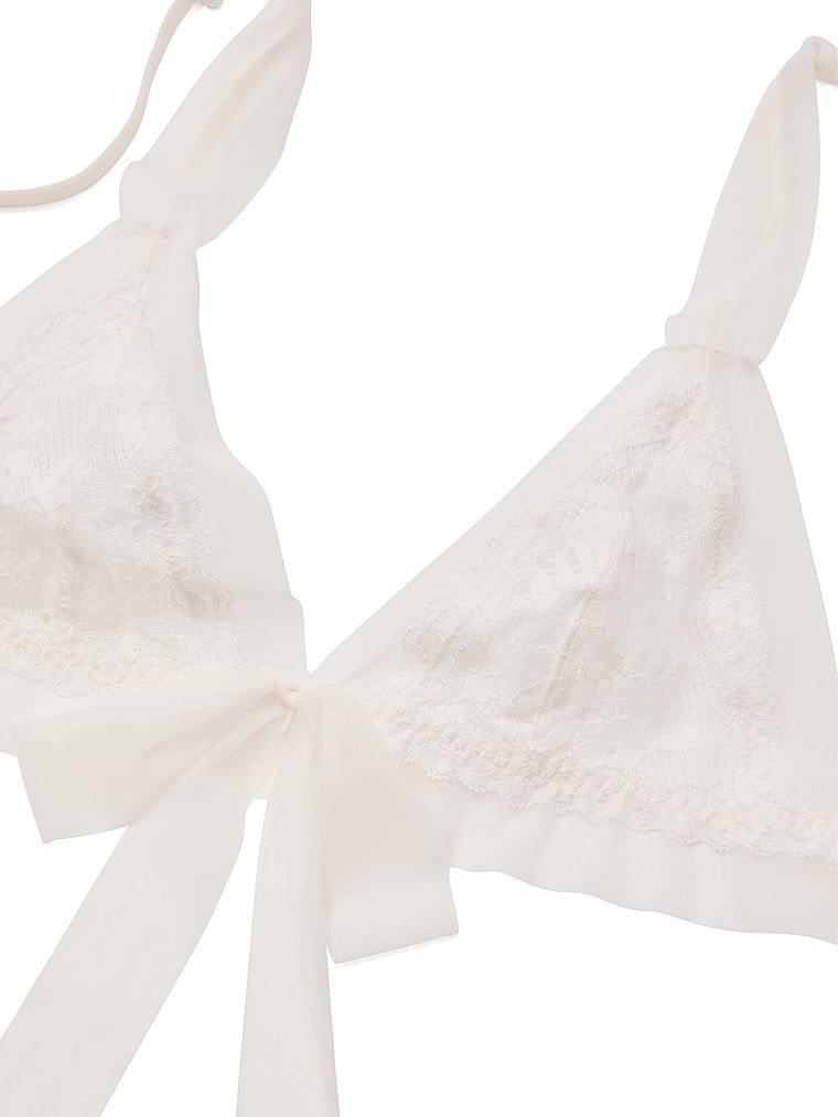 Bralette bralet z krajky a síťoviny Lace Mesh. Produkt je bílé barvy a pochází z kolekce Dream Angels.