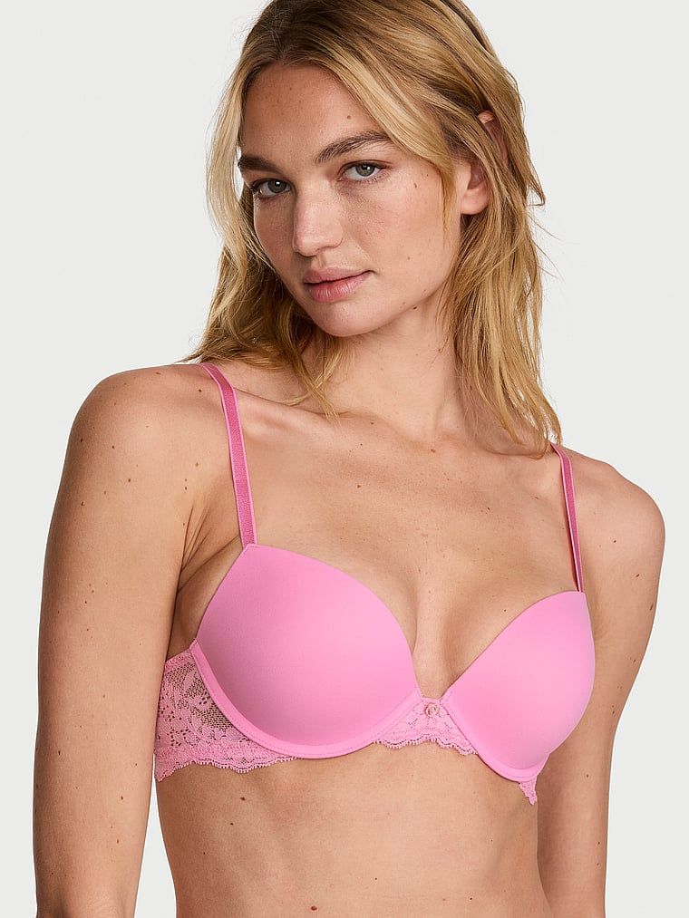 Dream Angels Hladká krajková push-up podprsenka