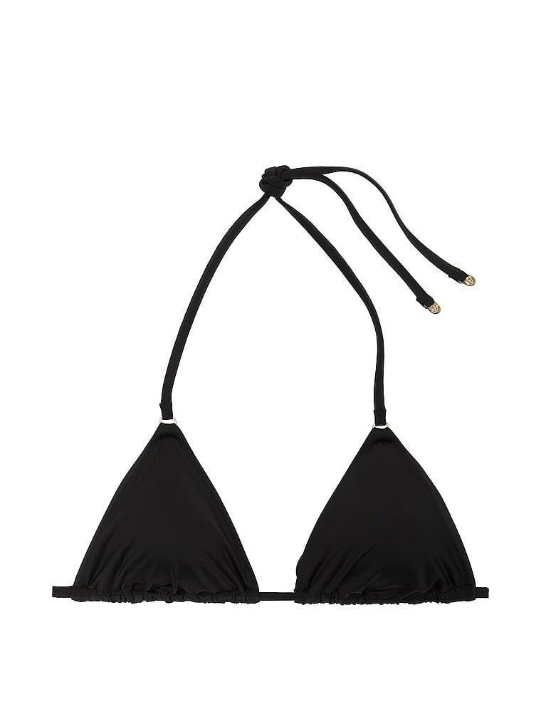 Trojúhelníčkový horní díl bikin. Produkt je černý a pochází z kolekce Victoria's Secret Swim.
