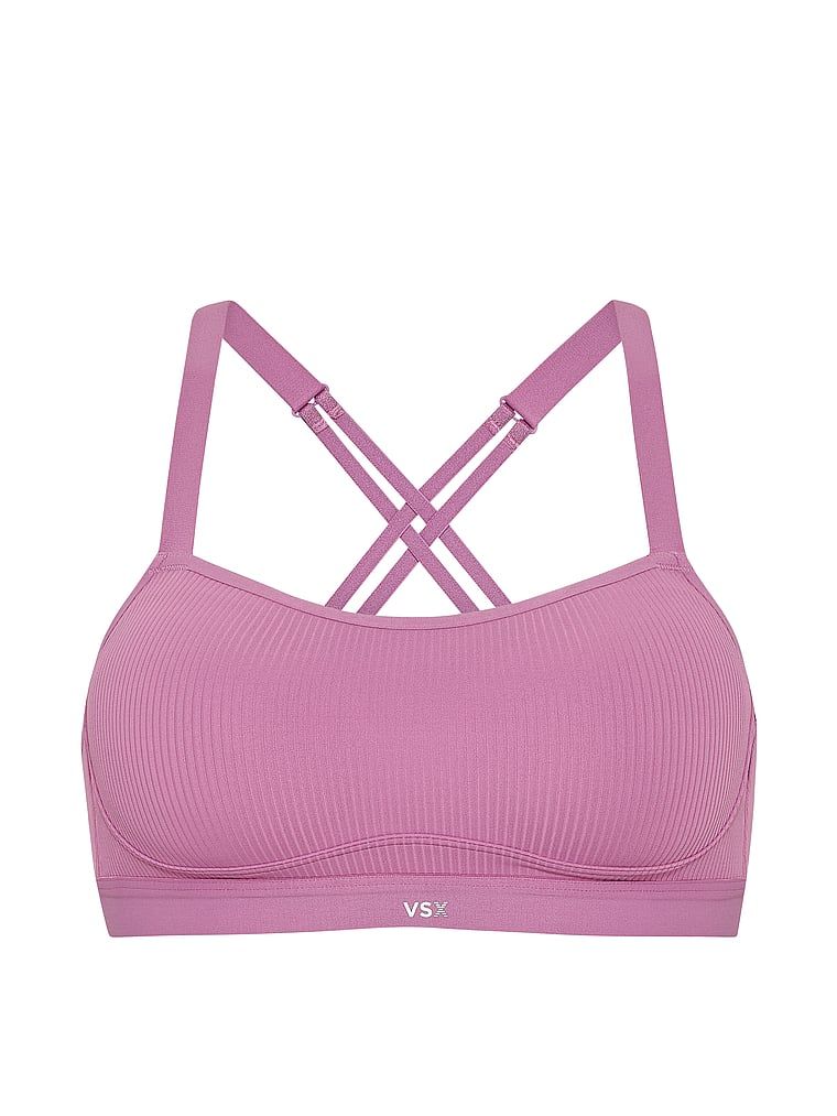 VSX Angel Elevate Rib sportovní podprsenka. Produkt je fialové barvy a pochází z kolekce VSX.