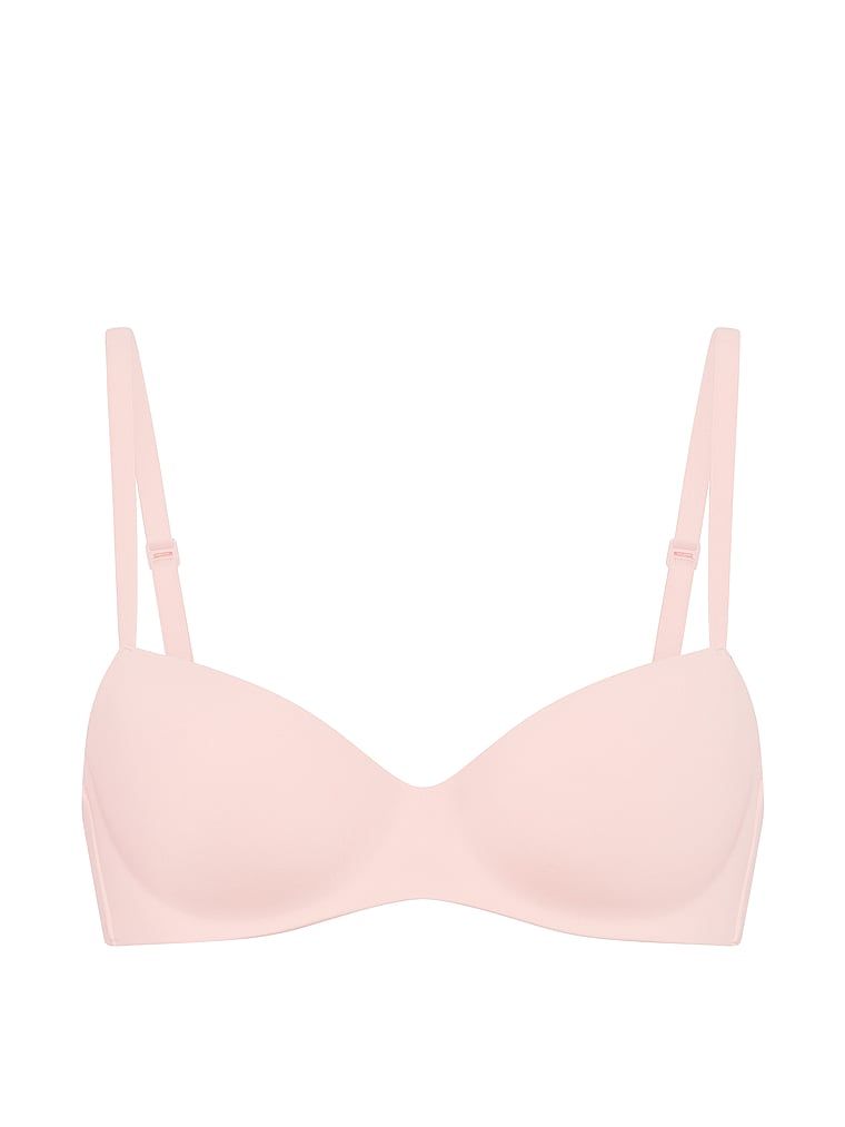 Podprsenka je mírně vycpaná balconetou FlexFactor. Produkt je růžové barvy a pochází z kolekce Body by Victoria.