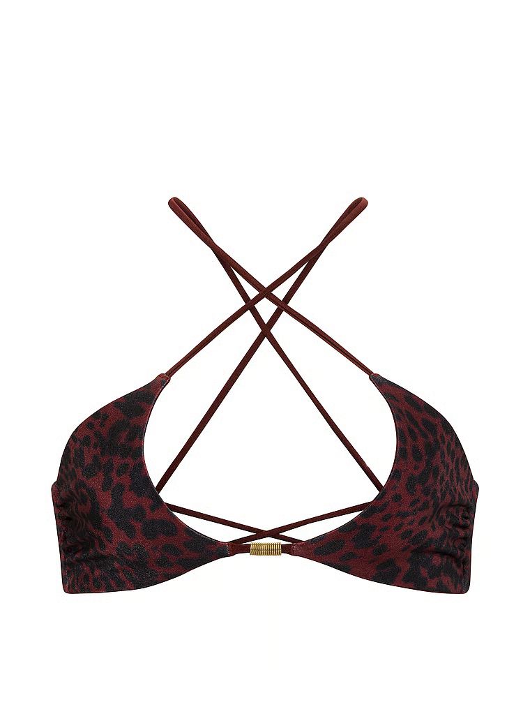 Oboustranný top bikin s vystřiženými kroužky na ovratku. Produkt je vzorovaný a pochází z kolekce Victoria's Secret Swim.