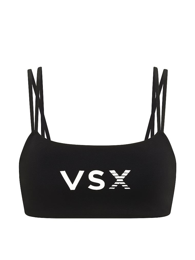 VSX Elevate sportovní podprsenka. Produkt je černý a pochází z kolekce VSX.