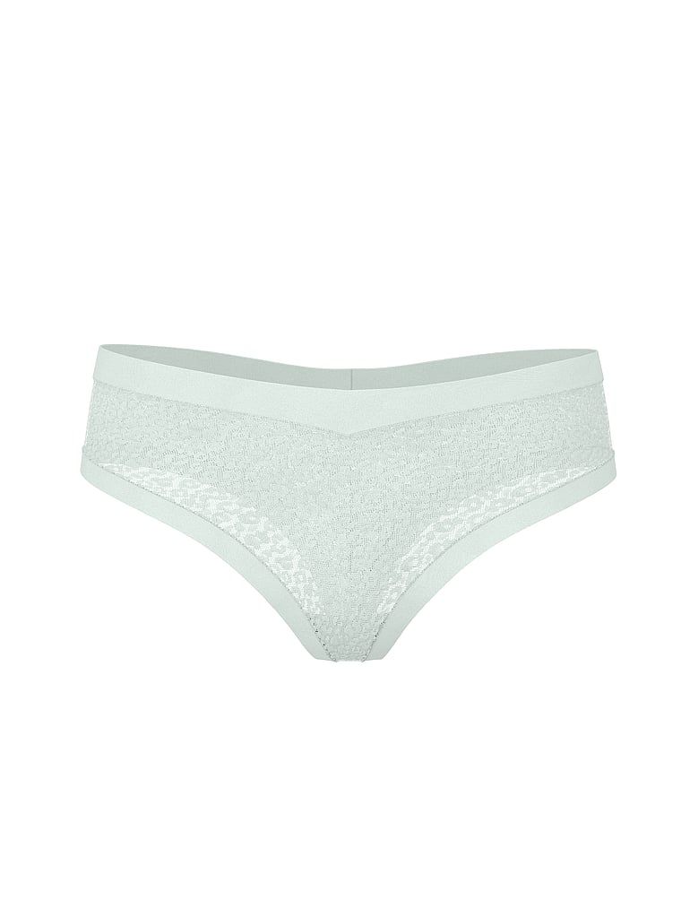 Tanga s leopardím vzorem jako Leopard. Produkt je zelené barvy a pochází z kolekce No-Show.