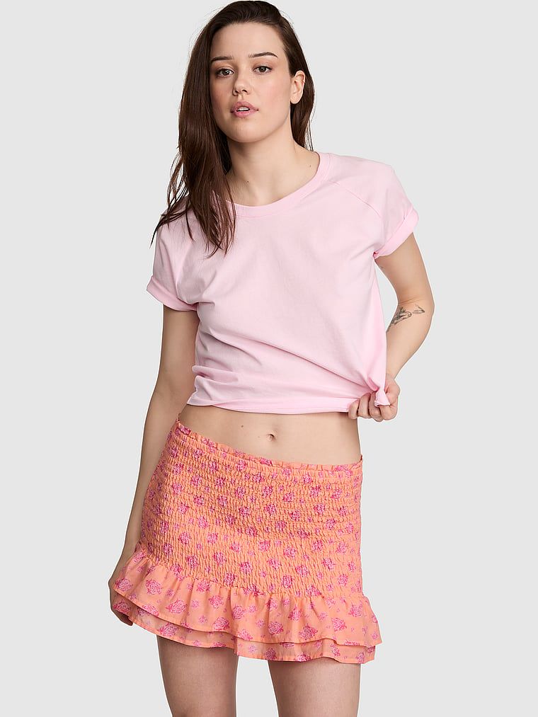 Řasená mini sukně Flirty Fit
