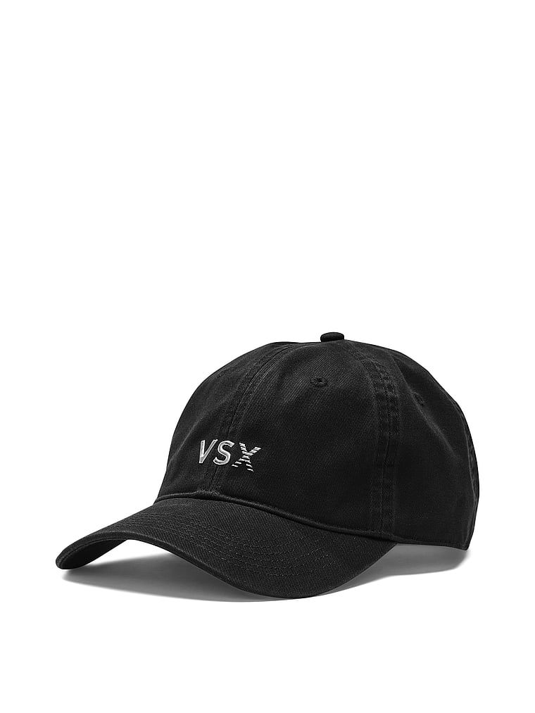 Kšiltovka VSX. Produkt je černý a pochází z kolekce Victoria's Secret.