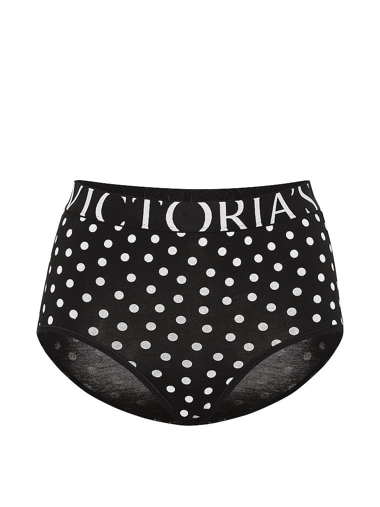 Bavlněné kalhotky s vysokým pasem Exploded Logo Briefs. Produkt je vzorovaný a pochází z kolekce Cotton.