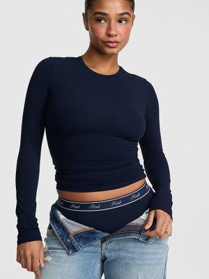 Tričko s dlouhým rukávem PINK Base Stretch™