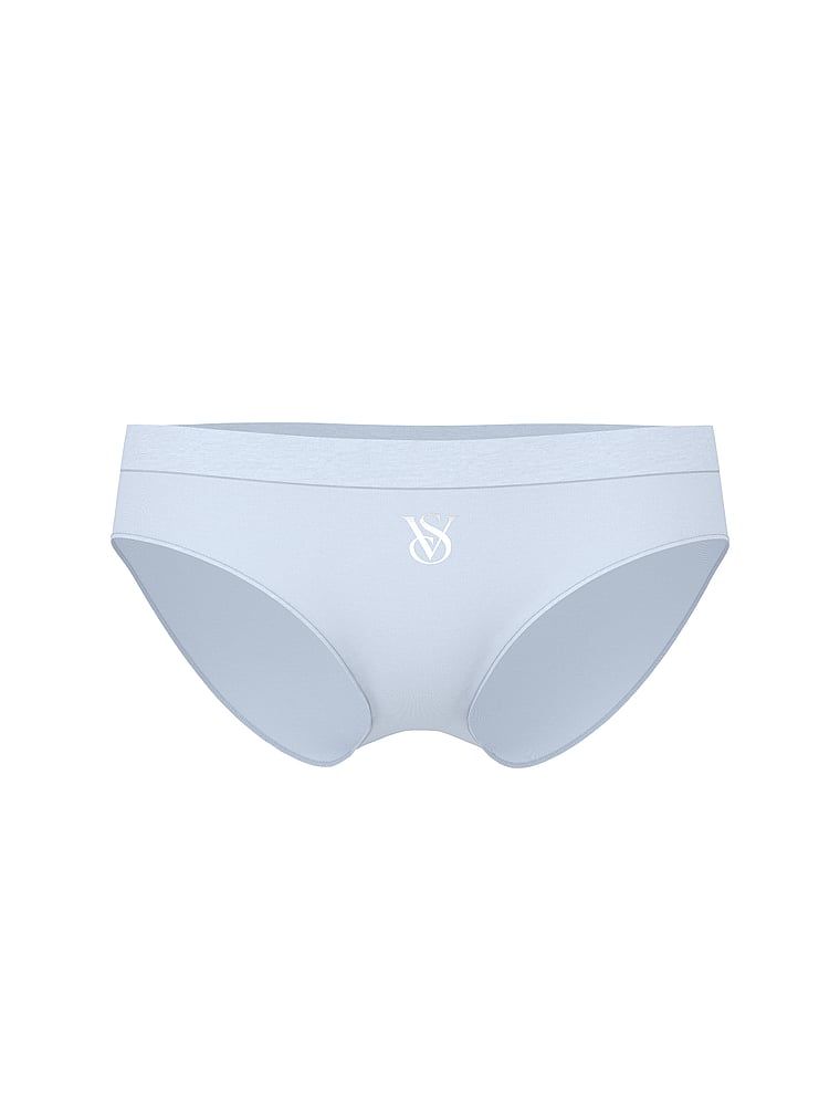 Kalhotky s lesklým logem Seamless Sparkle Hiphugger. Produkt má modrou barvu a pochází z kolekce Bezešvé.