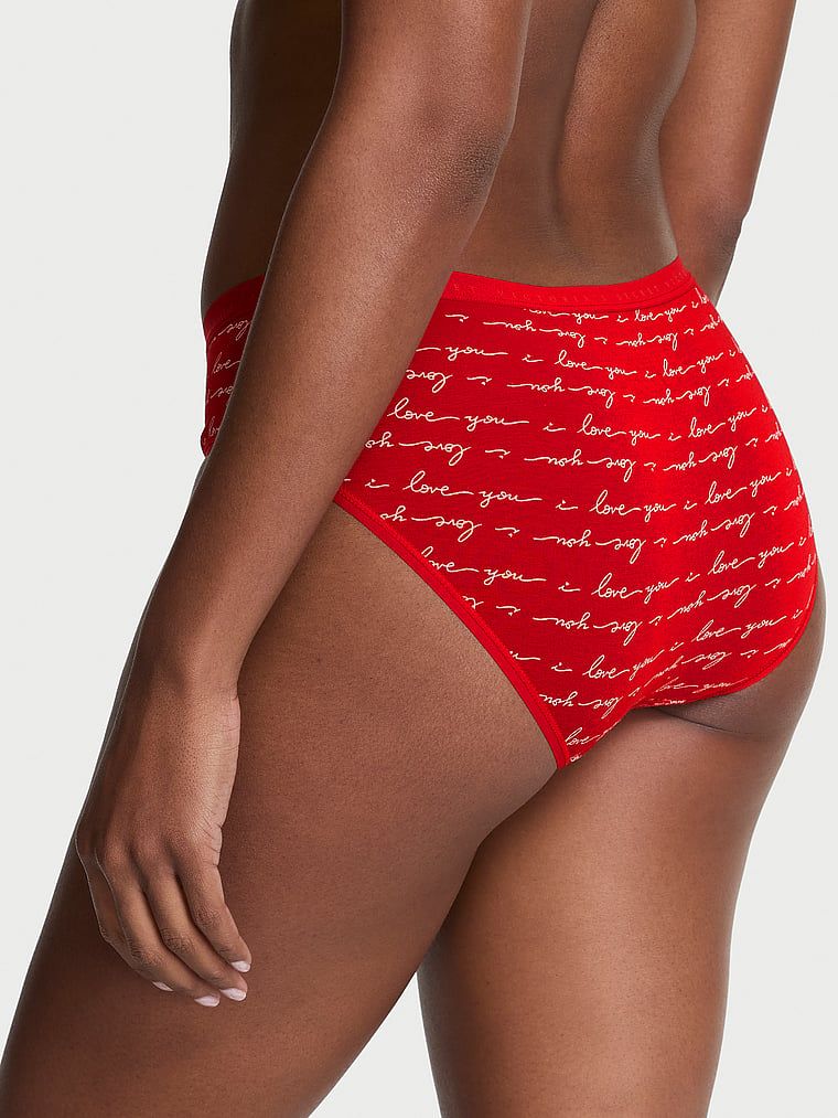 Bavlněné kalhotky hiphugger. Produkt je vzorovaný a pochází z kolekce Victoria's Secret.