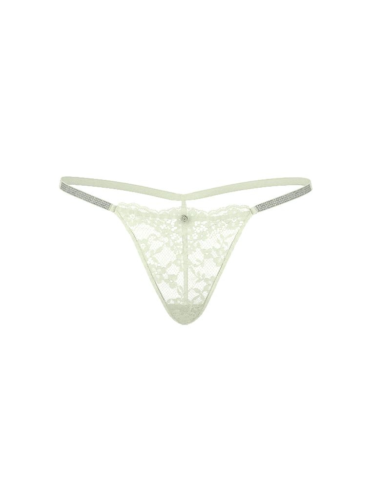 Krajková tanga s lesklými ramínky Twinkle Silver. Produkt je vzorovaný a pochází z kolekce Dream Angels.