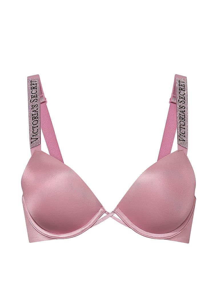 Push-up podprsenka Shine Strap. Produkt je růžové barvy a pochází z kolekce Very Sexy.