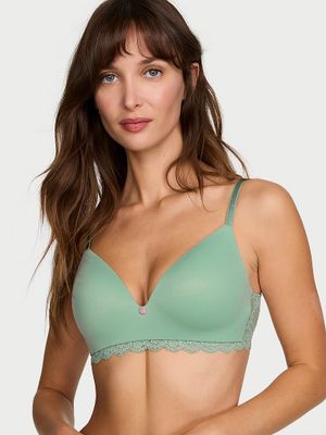 Dream Angels Hladká a krajková push-up podprsenka bez kostic